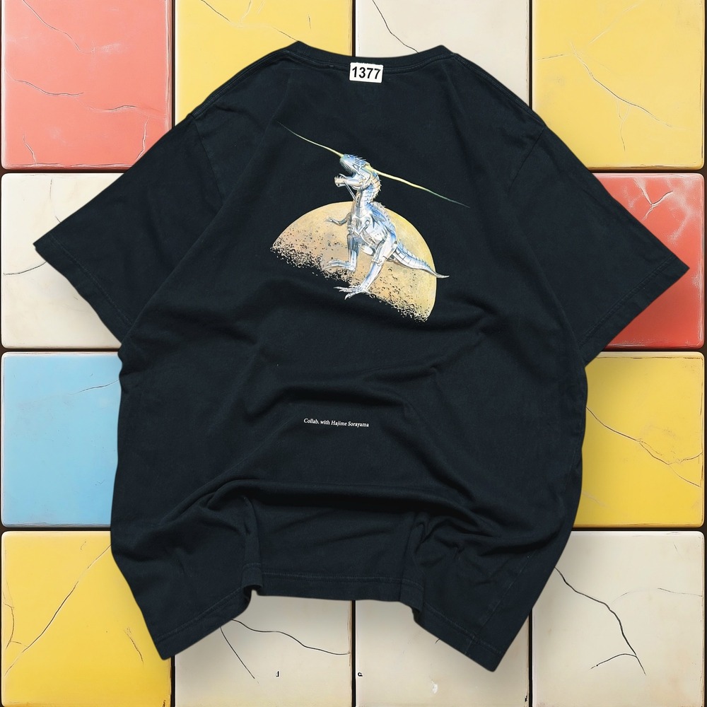 Hajime Sorayama Jurassic World T-rex Robot Dinosaur Uniqlo Y2K Art T Shirt L